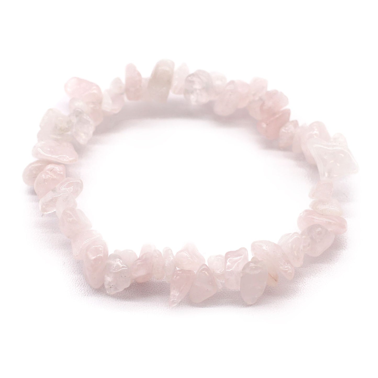 Pulsera Piedras Preciosas - Cuarzo Rosa - AMOR