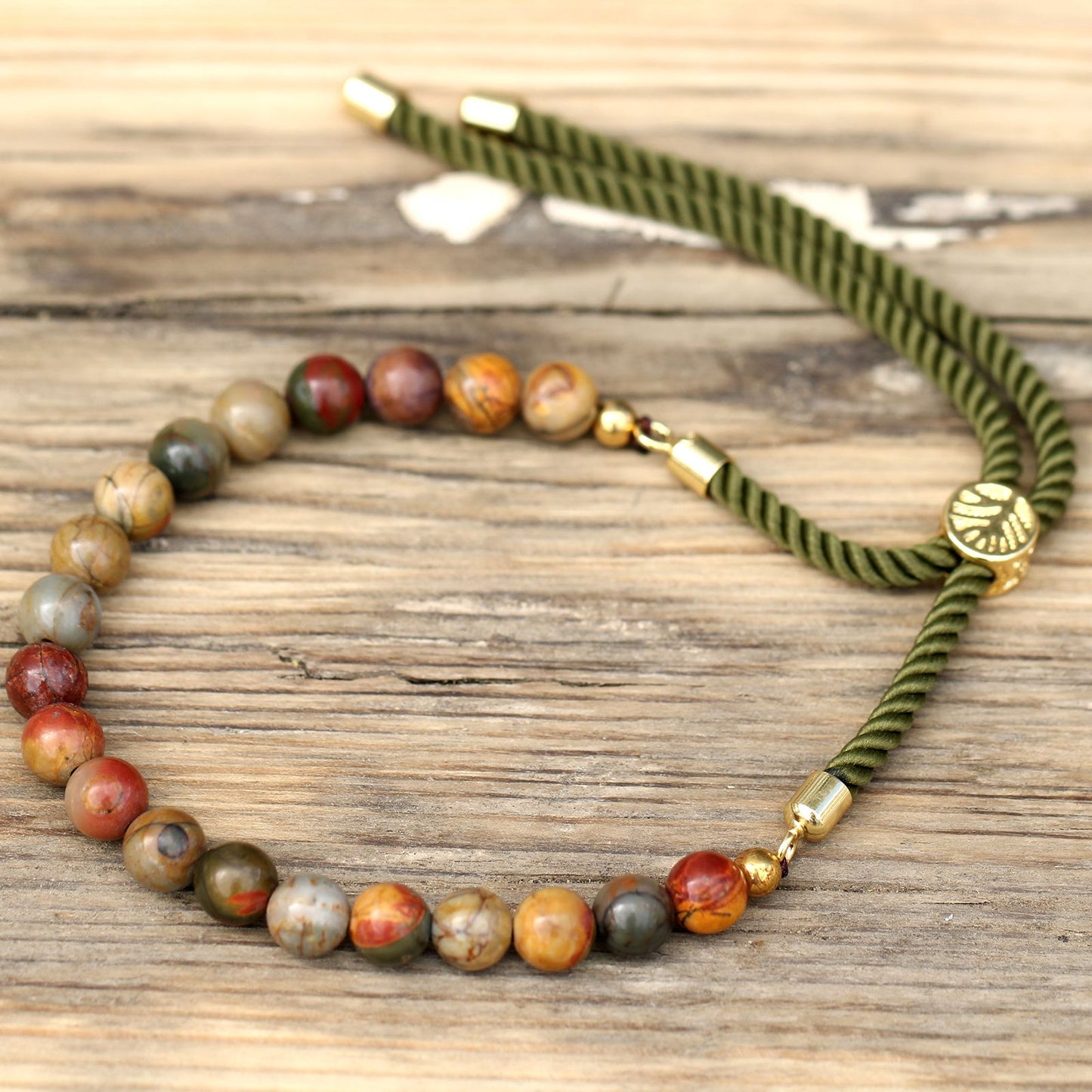Pulsera de  Jásper multicolor