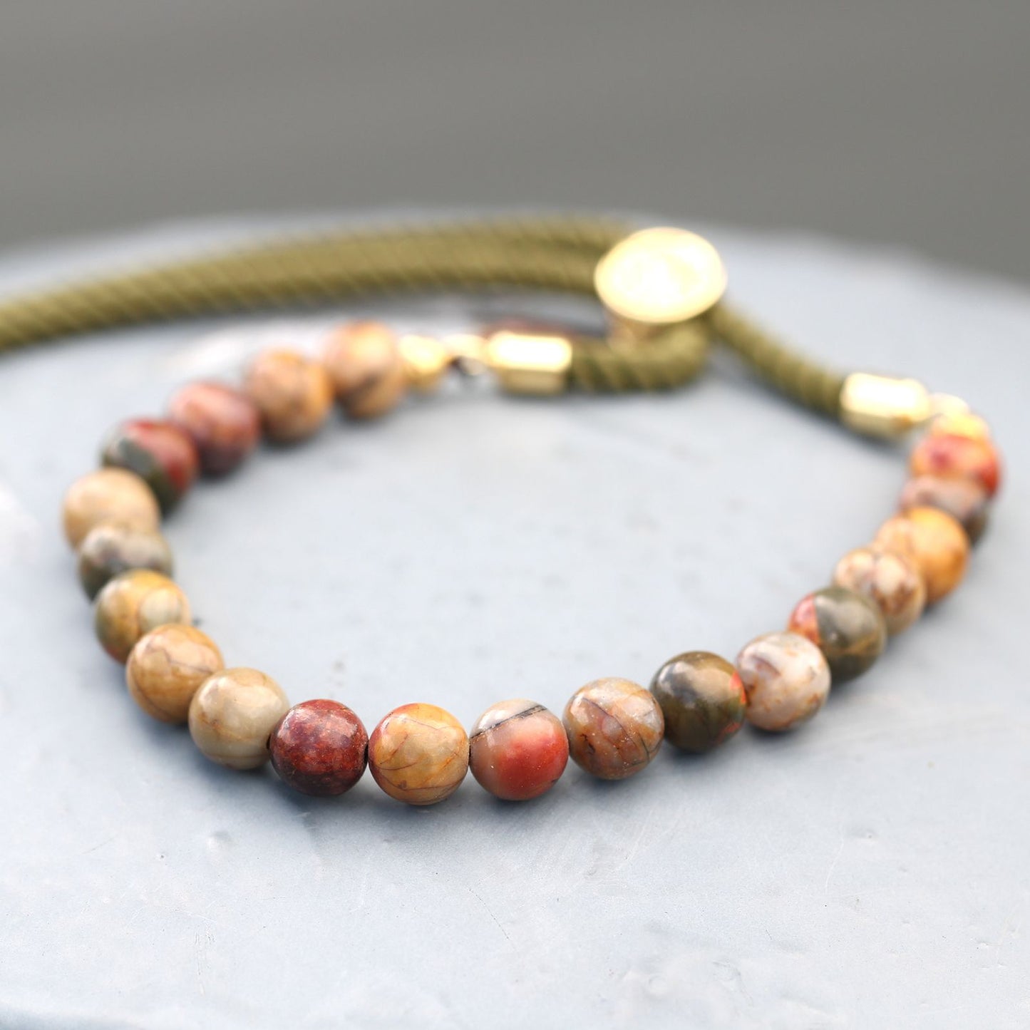 Pulsera de  Jásper multicolor