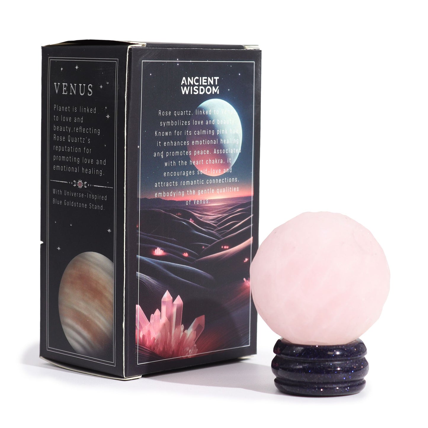 Planeta Venus de Cuarzo Rosa