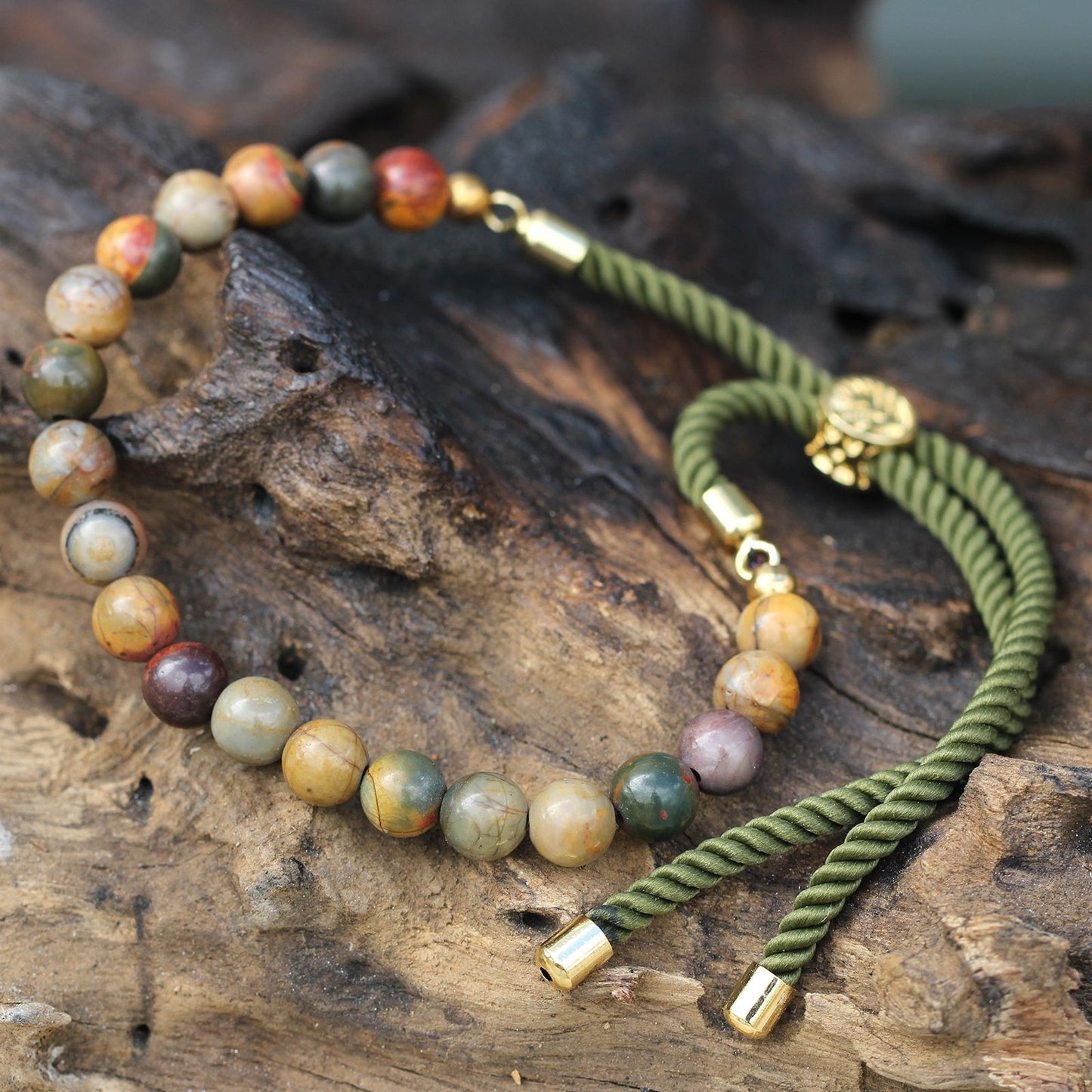 Pulsera de  Jásper multicolor