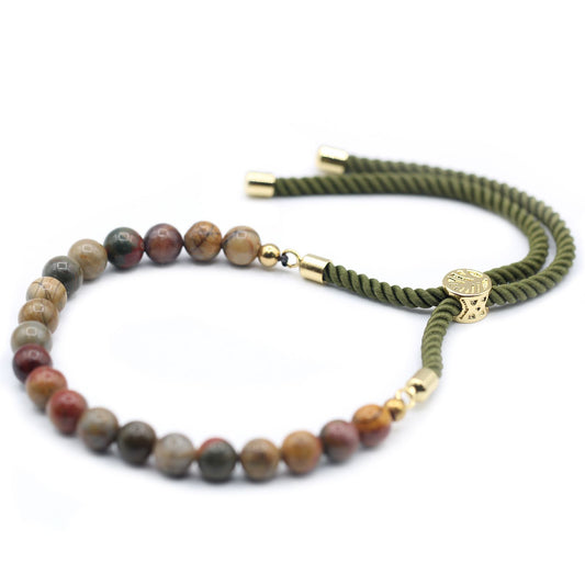 Pulsera de  Jásper multicolor
