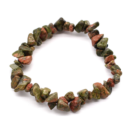 Pulsera de Piedras Preciosas - Jaspe verde - EQUILIBRIO