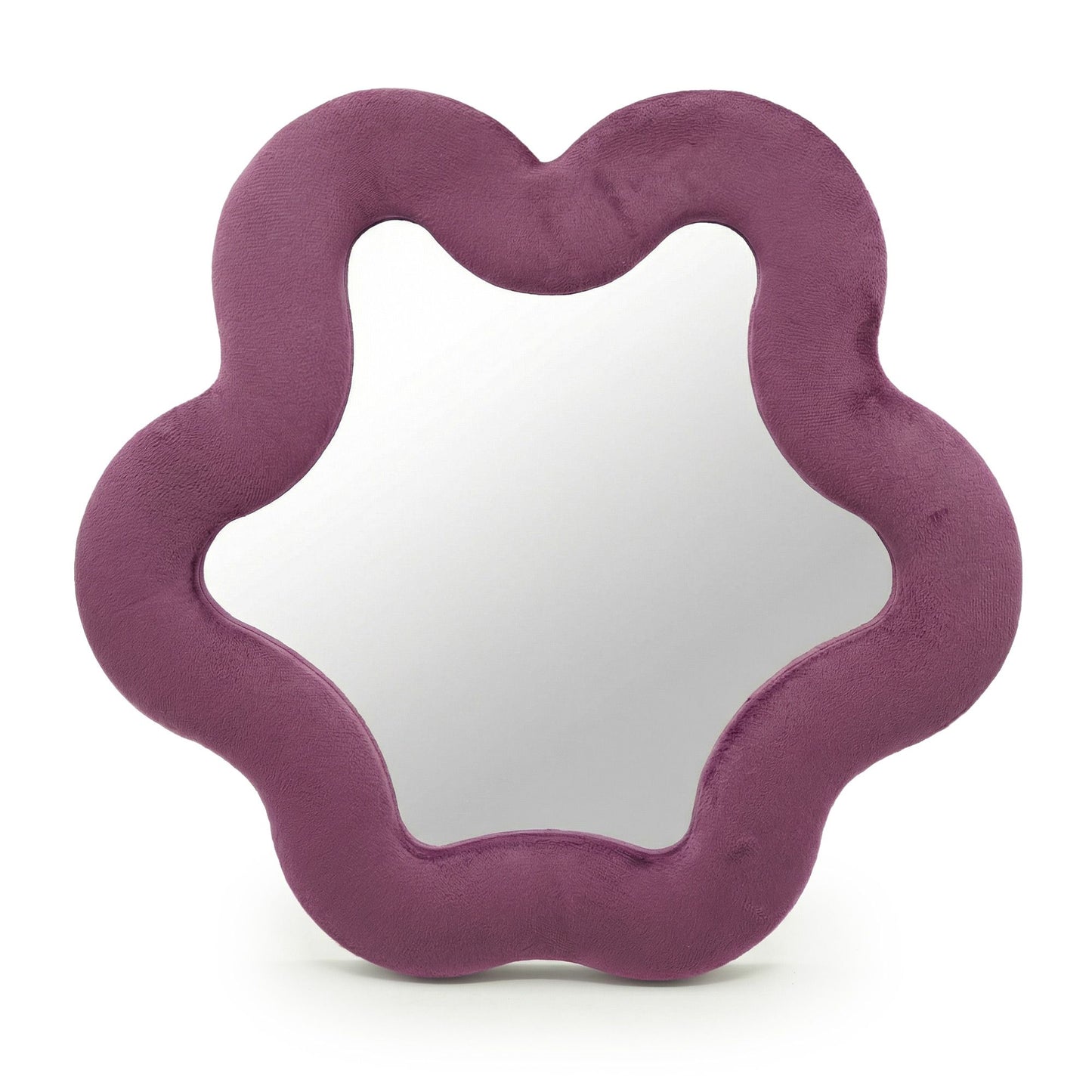 Espejo suave ondulado – Estrella – malva (33 x 31 x 2.3cm)