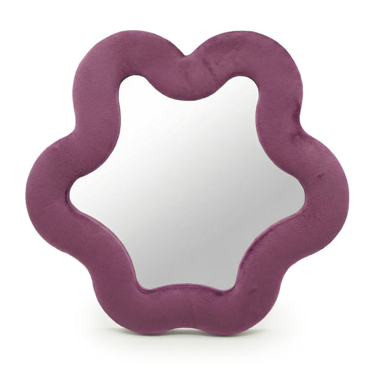 Espejo suave ondulado – Estrella – malva (33 x 31 x 2.3cm)