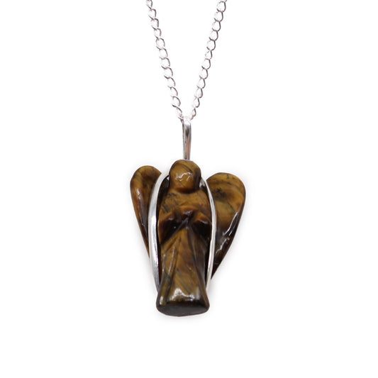 Colgante de Ángel de la Guarda  - Ojo de Tigre - PROTECCIÓN