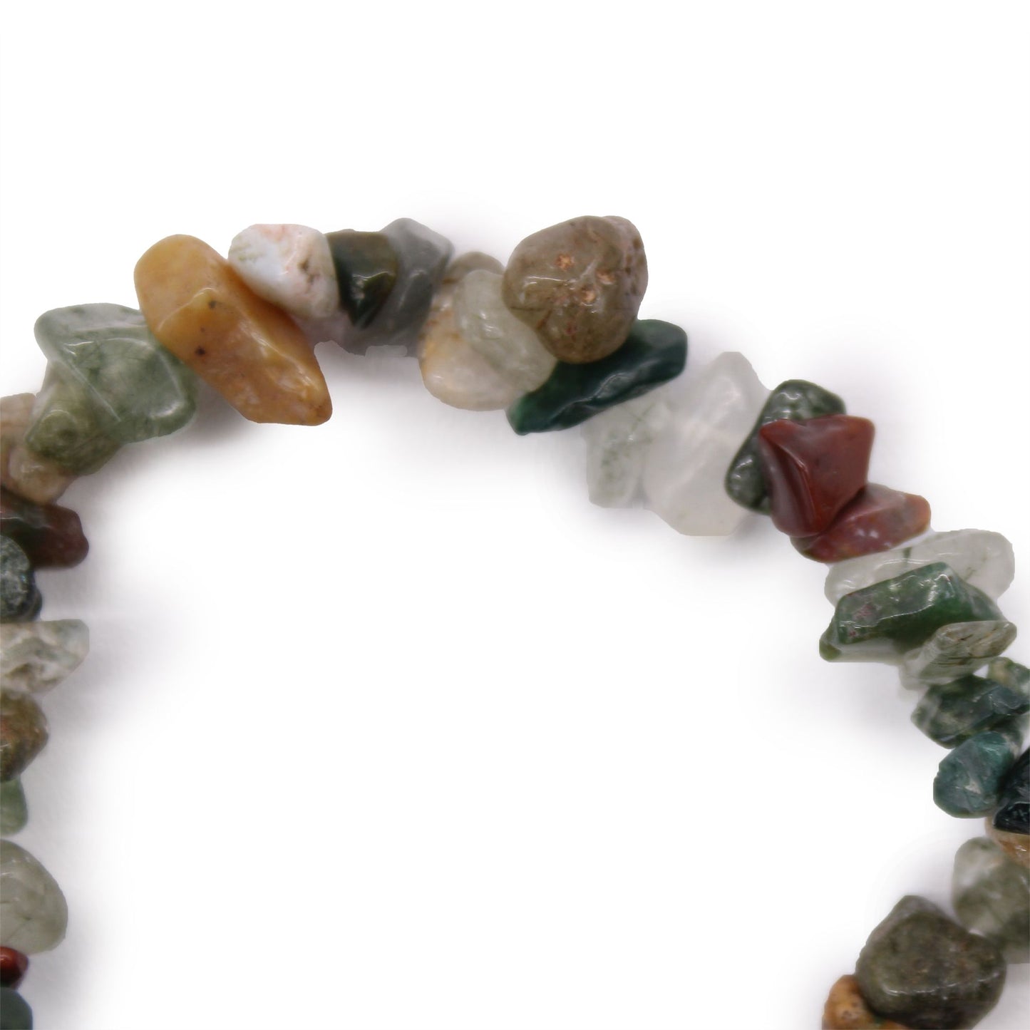 Pulsera Fragmentos de Piedras Preciosas -Ágata de musgo - CRECIMIENTO