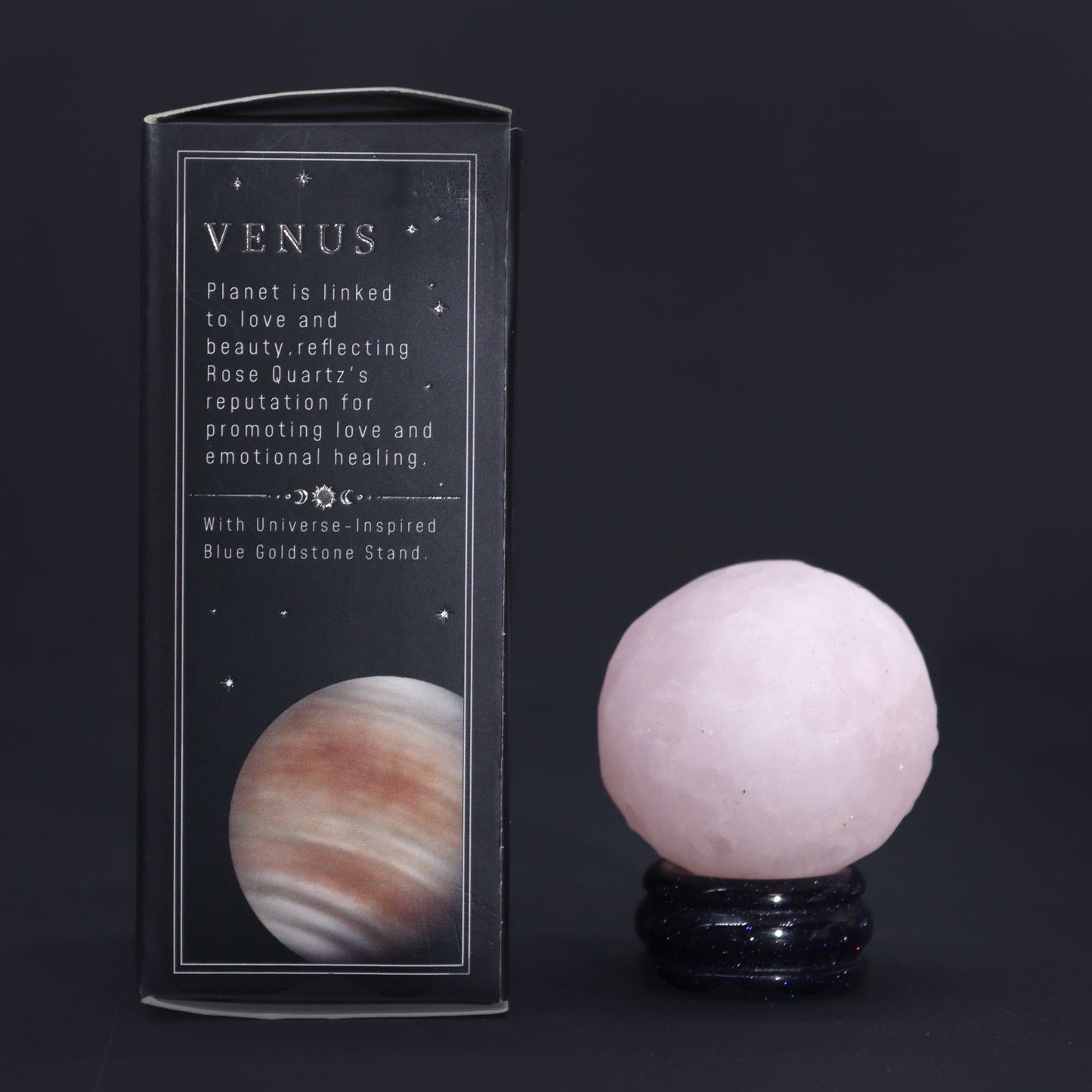 Planeta Venus de Cuarzo Rosa