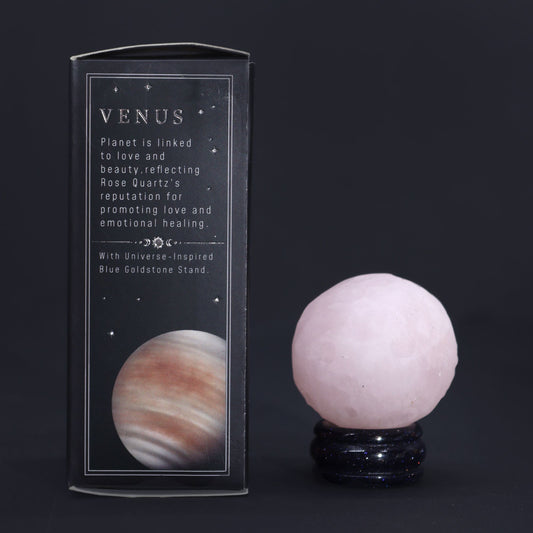 Planeta Venus de Cuarzo Rosa