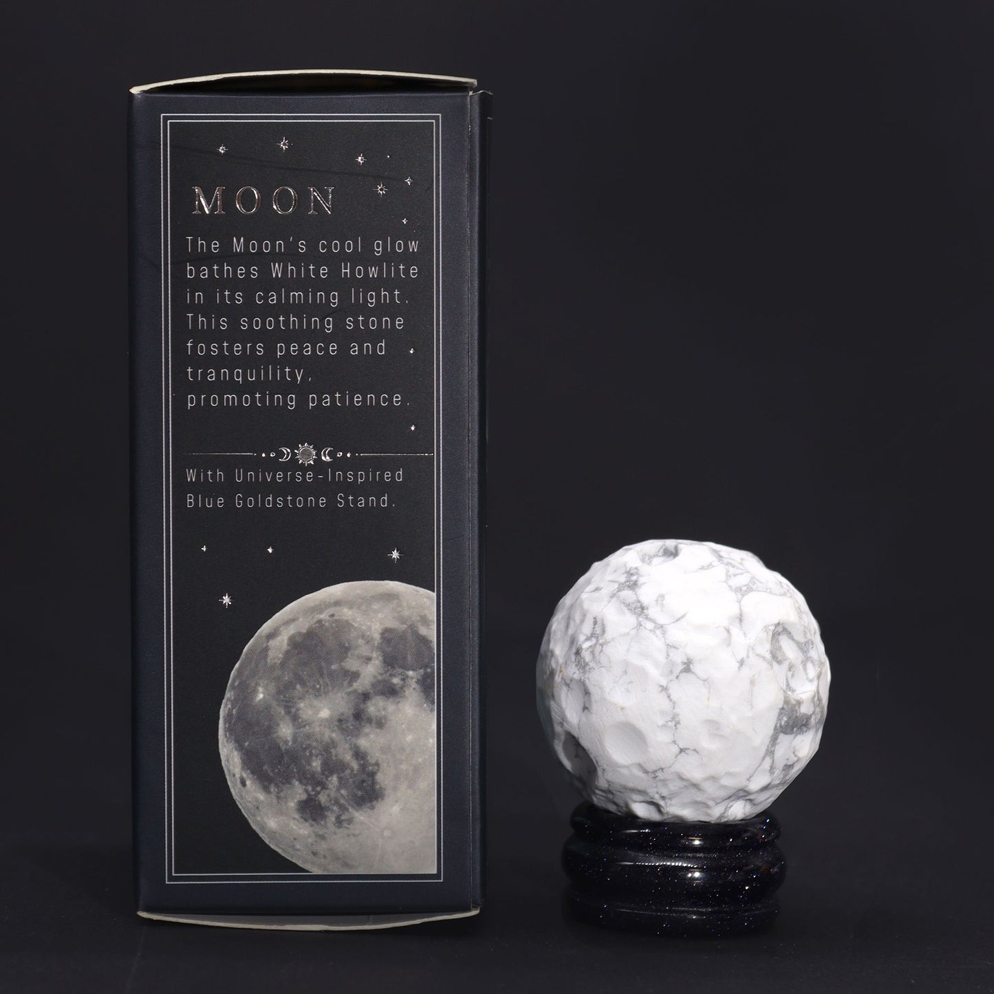 Planeta Luna Howlite Blanco