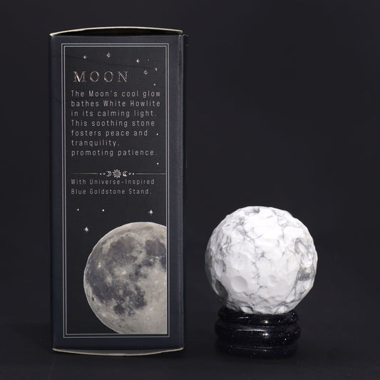Planeta Luna Howlite Blanco