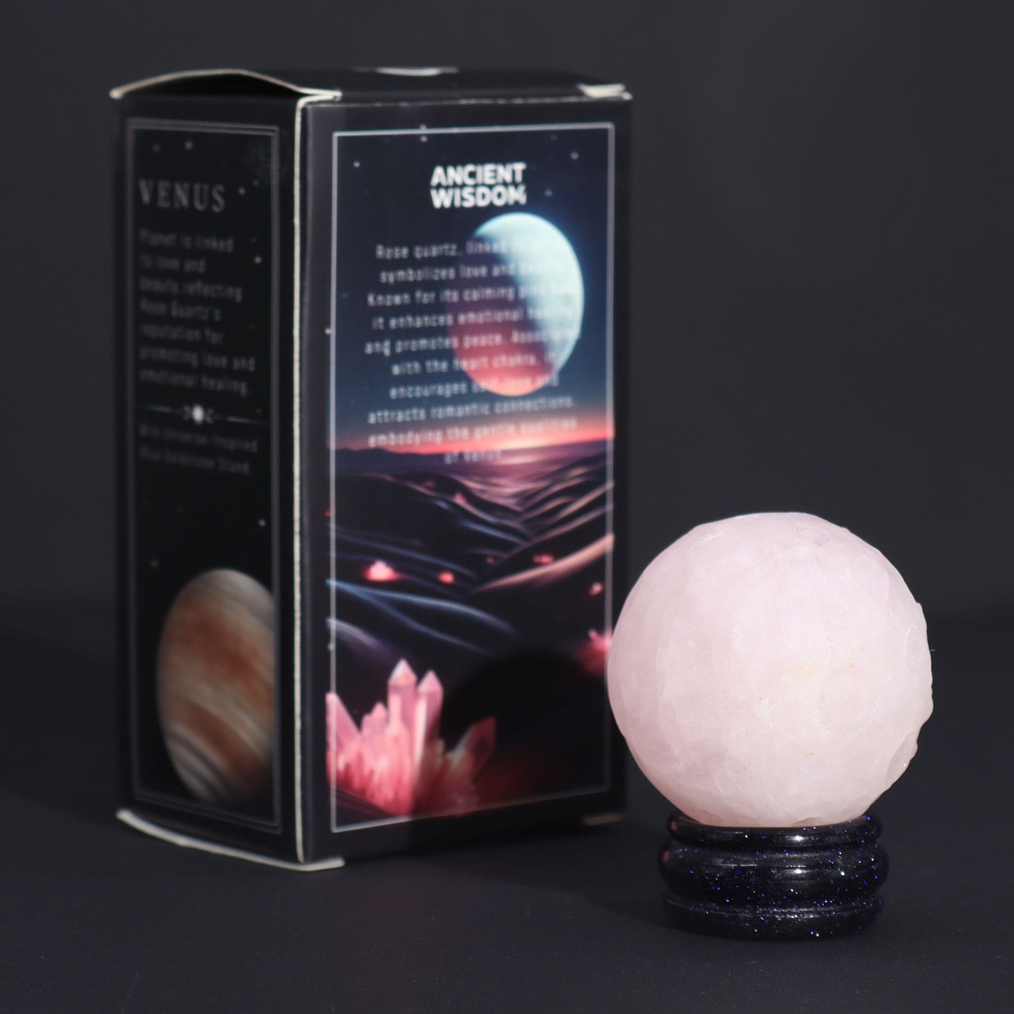Planeta Venus de Cuarzo Rosa