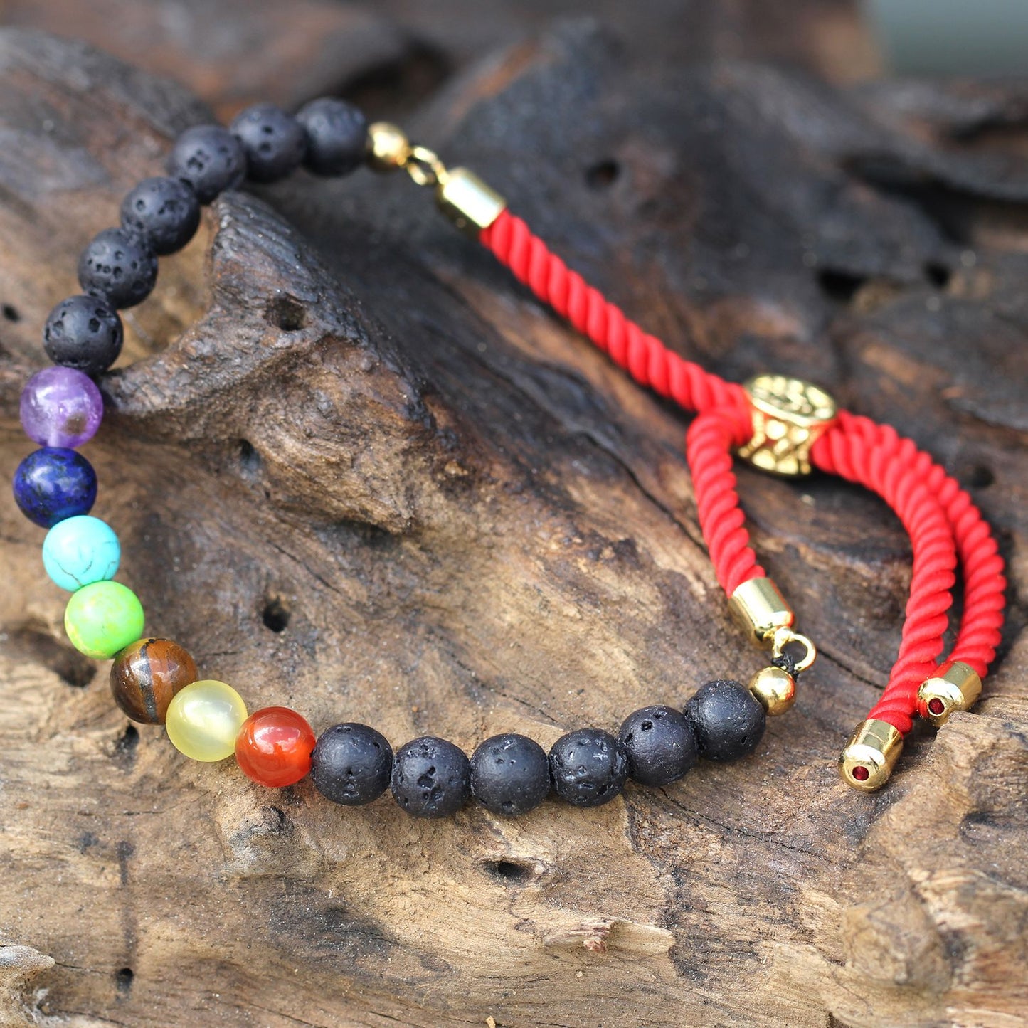 Pulsera de Piedras Vólcanicas